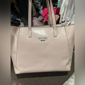 Light pink tote with zipper
